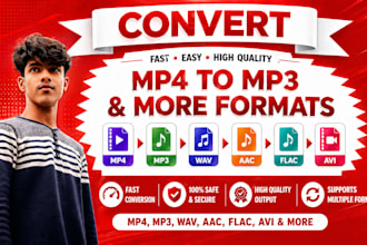 convert mp4 video to mp3 audio in high quality fast delivery