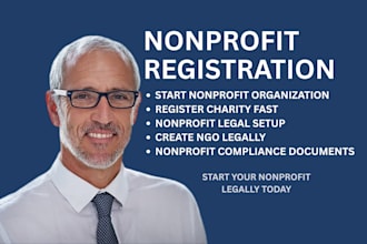 register your nonprofit, charity, ngo, 501c3, cic, or foundation professionally