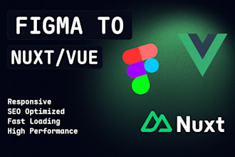 create a website using nuxt js, vue js