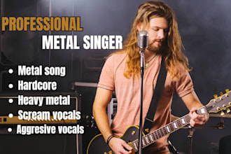 produce, sing your metal, heavy metal, hardcore music as a pro metal singer