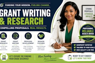 do small business grant writing, grant research, write nonprofit grant proposals