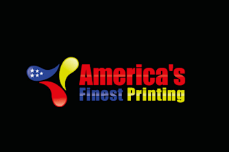create a clean and professional print shop logo
