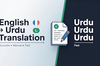 be your certified english to urdu translator