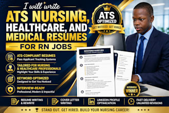 l write ats nursing, healthcare  and medical resumes for rn jobs