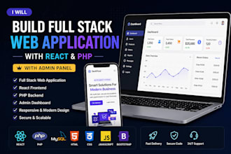 build a full stack web app with react and PHP