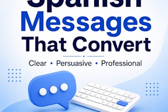 write spanish messages and texts that attract customers