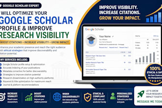 optimize your google scholar profile and improve research visibility