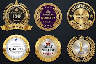 do seal stamp vintage retro web badge award certification business logo design
