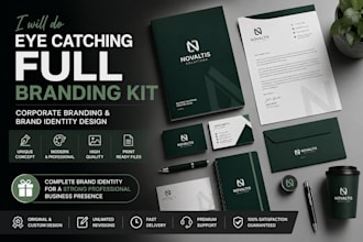 do eye catching full branding kit corporate branding brand style guide identity