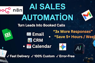 n8n ai lead follow up system to book more sales calls