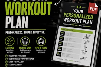 create a personalized workout plan for your fitness goals