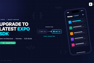 upgrade your expo react native app to latest expo sdk