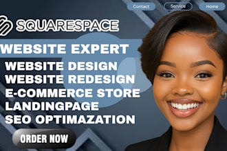 do modern squarespace website design, redesign squarespace