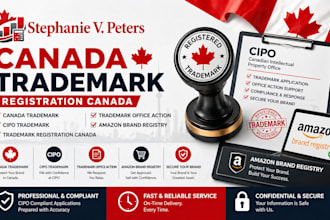 file canada trademark with cipo handle office actions and amazon brand registry