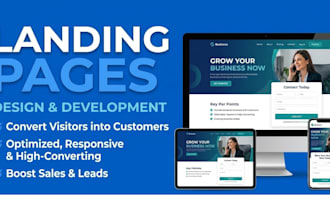 design and develop a responsive landing page