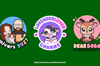 design or redesign cute kawaii cartoon mascot logo