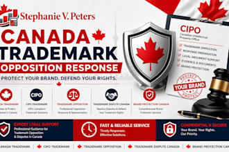 handle canada trademark opposition response and  canadian brand protection cipo
