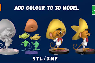 add color to 3d model convert stl to 3mf for multicolor 3d printing bambu slicer