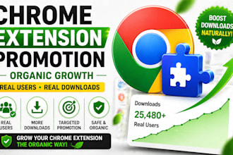 do chrome extension promotion organically grow chrome download for real users