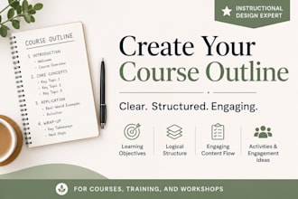 create a clear and engaging course outline for your training