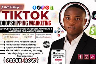 do tiktok shop setup, tiktok dropshipping, shop approval, category approval