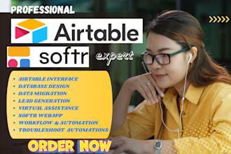 setup airtable database softr crm automation workflow webapp integration