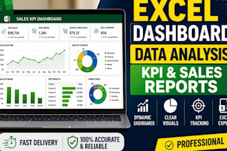 create a sales and KPI excel dashboard for your small business reports