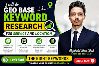 do GEO base keyword research for service and location
