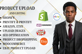 do product research CSV product upload for shopify  woocommerce printify upload
