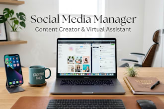 be your social media manager, content creator and personal assistant