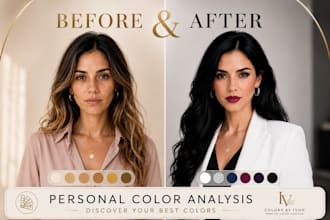 do your personal color analysis and create your perfect color palette