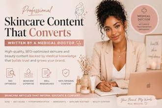 write SEO skincare and beauty content