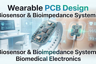 design wearable pcb for biosensor, bioimpedance and smart health tech