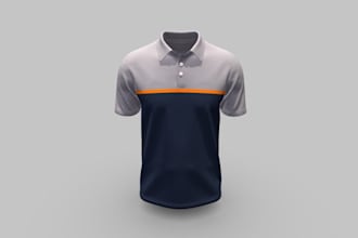 make 3d clothing mockups for 3d fashion apparel, 3d polo, 3d cap in clo3d