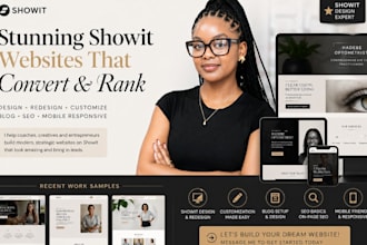 design showit website redesign customize showit template with blog seo