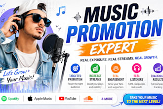 promote your music to real audience and increase streams