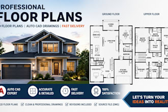 draw 2d floor plan, 3d floor plan, permit ready architectural floor plan layout