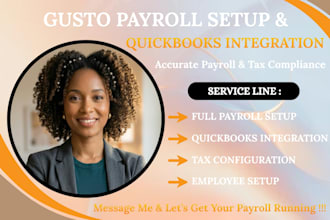 do gusto payroll setup and quickbooks integration for payroll taxes