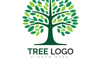 create a beautiful and professional tree logo design
