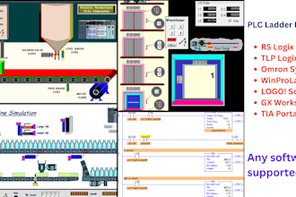 do plc ladder on logixpro, rslogix, logo siemens, tia portal, omron any software