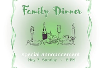create beautiful invitation cards and event announcements