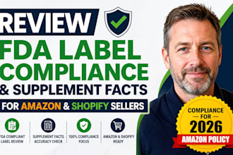 review fda label compliance and supplement facts for amazon shopify sellers