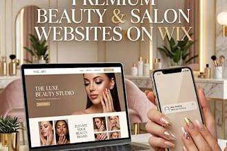 build a luxury beauty salon or nail art website on wix