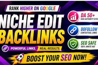 do niche edit link building on high da DR sites for SEO
