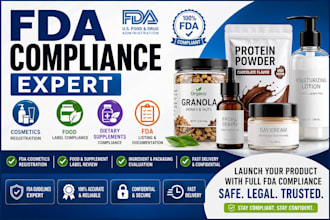 handle fda cosmetics registration and food label compliance
