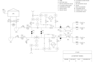 convert pid and hydraulic PDF drawings to autocad dwg