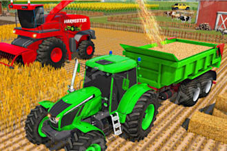 model construction equipment, tractor, 3d farming simulator, heavy machinery
