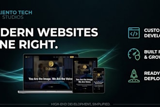 build a premium react website with deployment