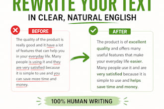 rewrite and adapt your texts in a fluent and natural english