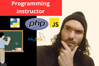 php, sql, python, javascript and laravel programming classes